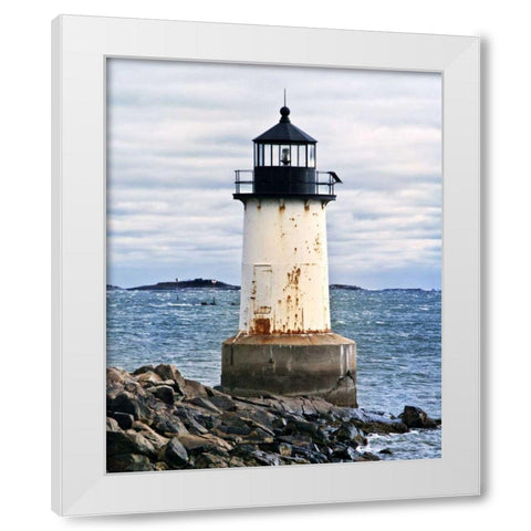 Lighthouse Views II White Modern Wood Framed Art Print by Perry, Rachel