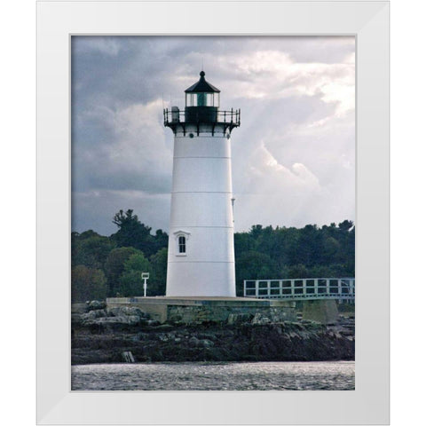 Lighthouse Views IV White Modern Wood Framed Art Print by Perry, Rachel