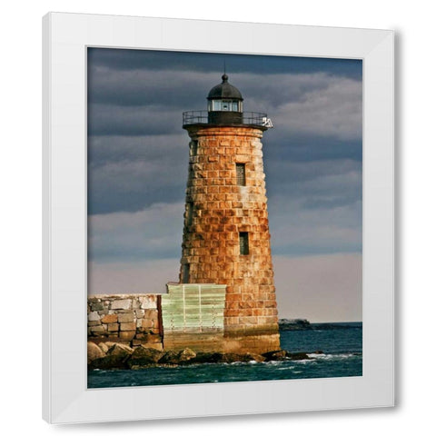 Lighthouse Views V White Modern Wood Framed Art Print by Perry, Rachel