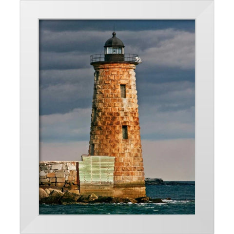 Lighthouse Views V White Modern Wood Framed Art Print by Perry, Rachel