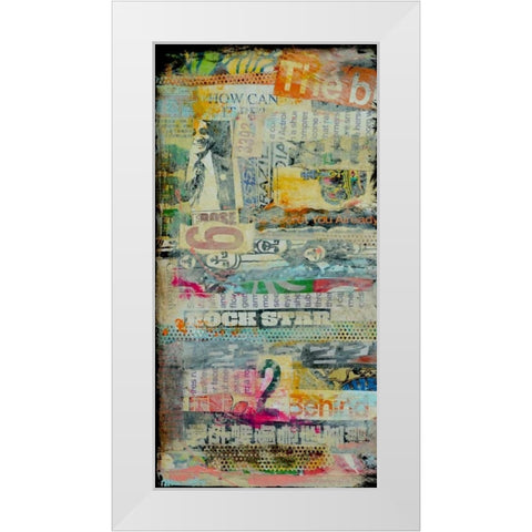 In the Mix I White Modern Wood Framed Art Print by Ashley, Erin
