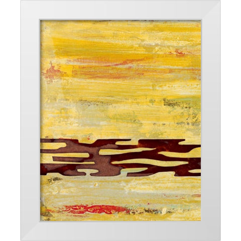 Tire Mark I White Modern Wood Framed Art Print by Avondet, Natalie