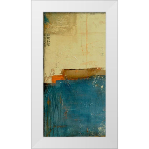 Backward Mile I White Modern Wood Framed Art Print by Ashley, Erin