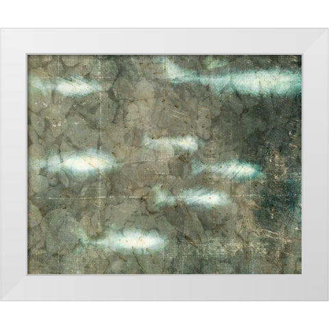 New School III White Modern Wood Framed Art Print by Vision Studio