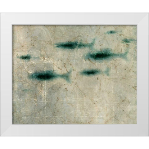 New School IV White Modern Wood Framed Art Print by Vision Studio