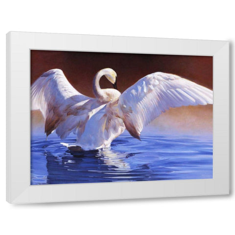 Boudoir White Modern Wood Framed Art Print by Chapman, Julie T.