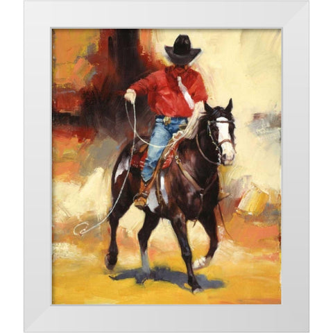 Rodeo Style White Modern Wood Framed Art Print by Chapman, Julie T.