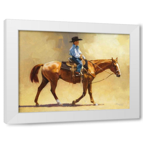 Dreams to Match White Modern Wood Framed Art Print by Chapman, Julie T.