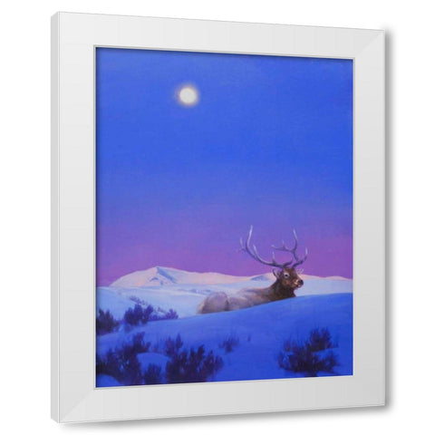 The Gift White Modern Wood Framed Art Print by Chapman, Julie T.