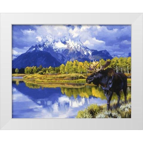 Grand Morning White Modern Wood Framed Art Print by Chapman, Julie T.