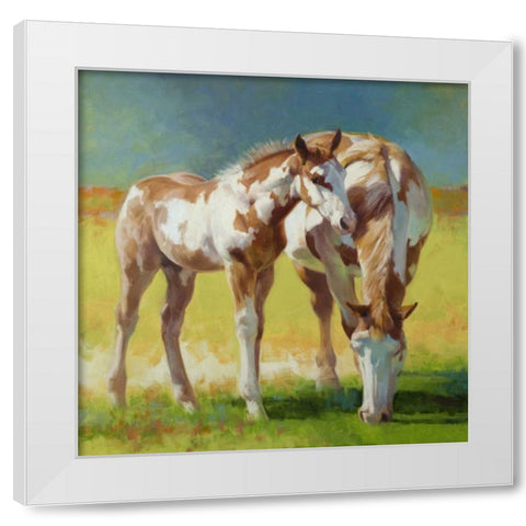 Abstract Art White Modern Wood Framed Art Print by Chapman, Julie T.