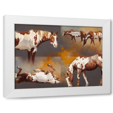Coats of Paint White Modern Wood Framed Art Print by Chapman, Julie T.
