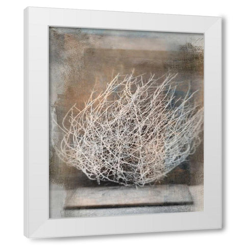 Desert Form V White Modern Wood Framed Art Print by Ray, Elena