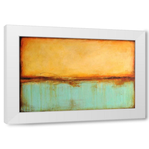 Serenity White Modern Wood Framed Art Print by Ashley, Erin