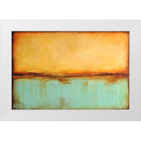 Serenity White Modern Wood Framed Art Print by Ashley, Erin