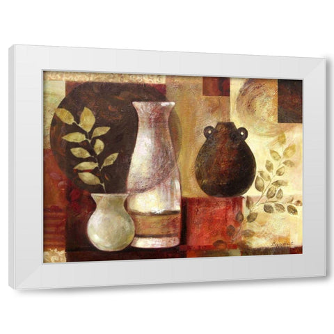 Spice Vases II White Modern Wood Framed Art Print by Cohen, Marietta