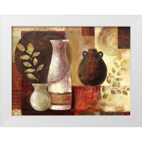 Spice Vases II White Modern Wood Framed Art Print by Cohen, Marietta