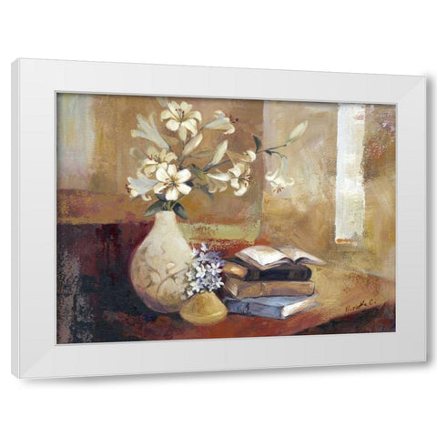Well Read White Modern Wood Framed Art Print by Cohen, Marietta