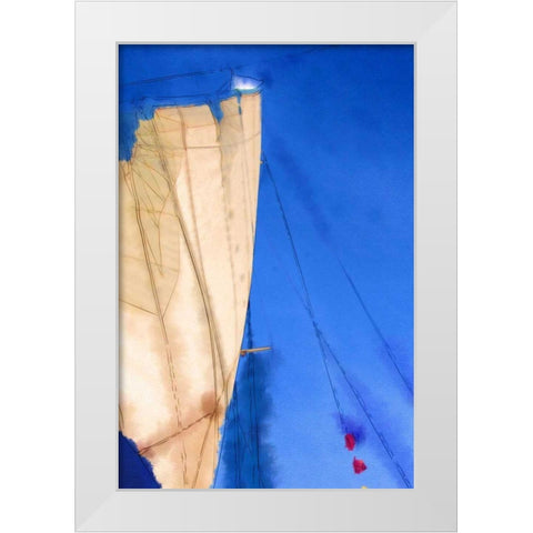 Sailing IV White Modern Wood Framed Art Print by Head, Danny