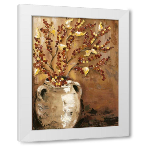 Branches in Vase I White Modern Wood Framed Art Print by Reynolds, Jade
