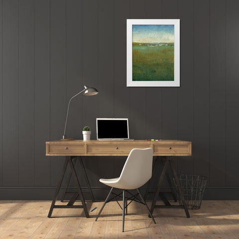 Atmospheric Field II White Modern Wood Framed Art Print by OToole, Tim