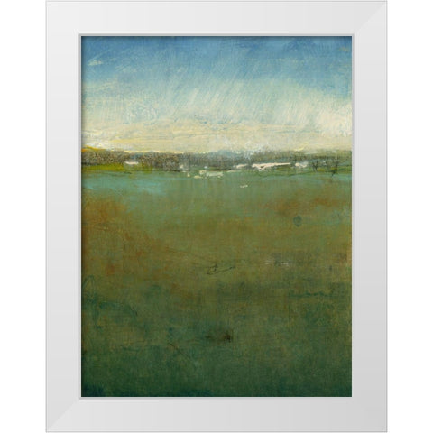 Atmospheric Field II White Modern Wood Framed Art Print by OToole, Tim