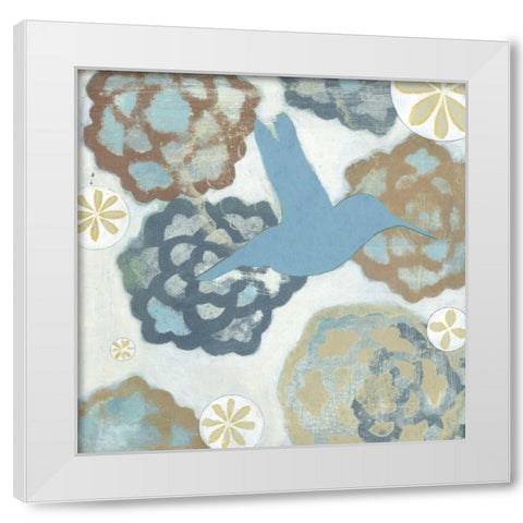 Hover I White Modern Wood Framed Art Print by Fuchs, Jodi