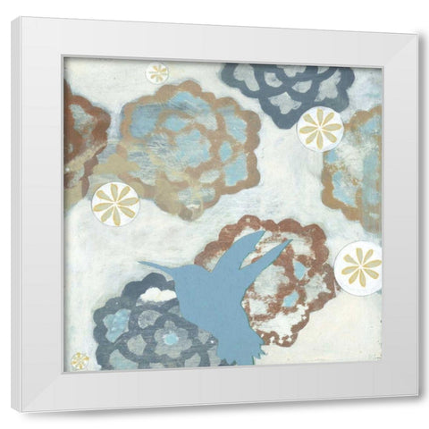 Hover II White Modern Wood Framed Art Print by Fuchs, Jodi