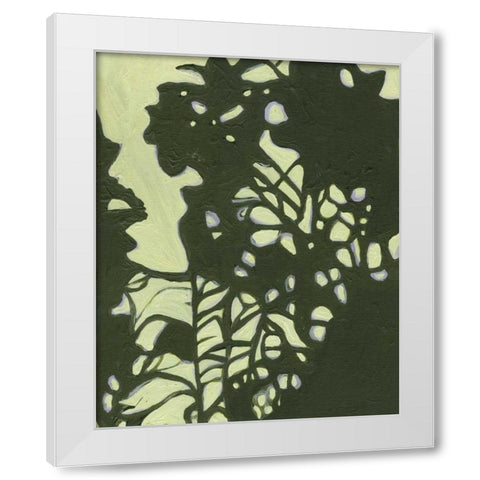 Exotic Silhouette II White Modern Wood Framed Art Print by Fuchs, Jodi