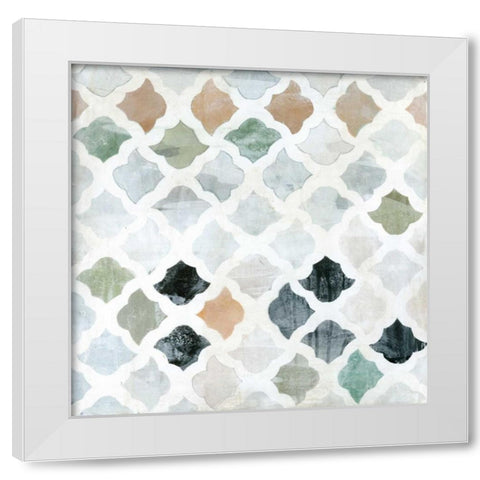 Turkish Tile II White Modern Wood Framed Art Print by Fuchs, Jodi