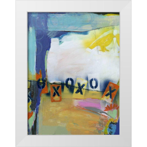 BÃ©same Mucho II White Modern Wood Framed Art Print by Fuchs, Jodi