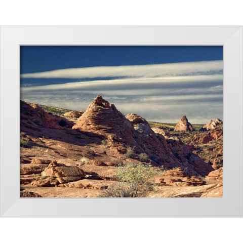 Coyote Buttes White Modern Wood Framed Art Print by Chester, Colby