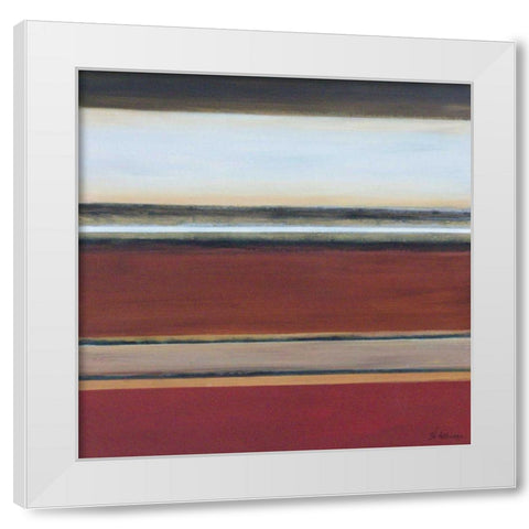 Award Winning Orange II White Modern Wood Framed Art Print by Green-Aldridge, W.