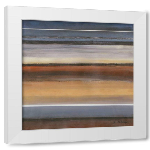 Soft Sand II White Modern Wood Framed Art Print by Green-Aldridge, W.