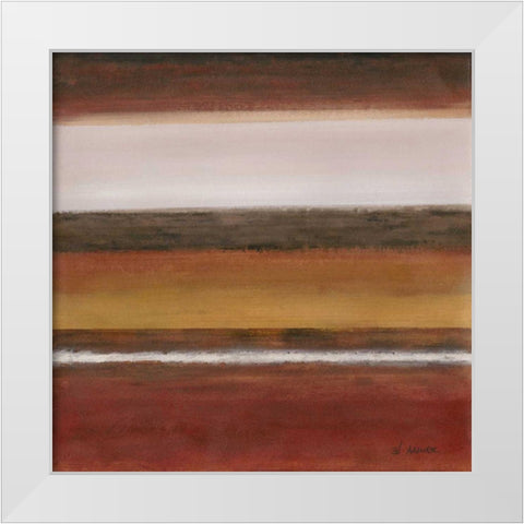 Soft Sand IV White Modern Wood Framed Art Print by Green-Aldridge, W.