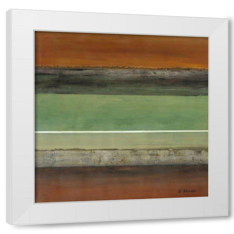 Infinity I White Modern Wood Framed Art Print by Green-Aldridge, W.