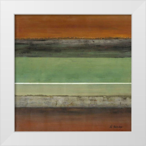 Infinity I White Modern Wood Framed Art Print by Green-Aldridge, W.