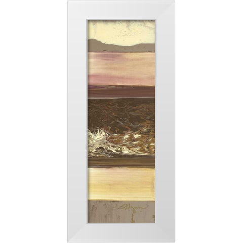 Down Under II White Modern Wood Framed Art Print by Roll, Dlynn