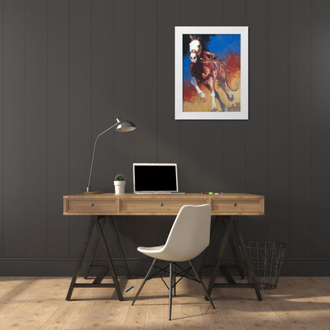 American Original - Renegade White Modern Wood Framed Art Print by Chapman, Julie T.