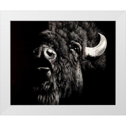 Enduring #4 White Modern Wood Framed Art Print by Chapman, Julie T.