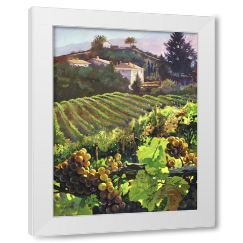 Siena Harvest White Modern Wood Framed Art Print by Hadfield, Clif