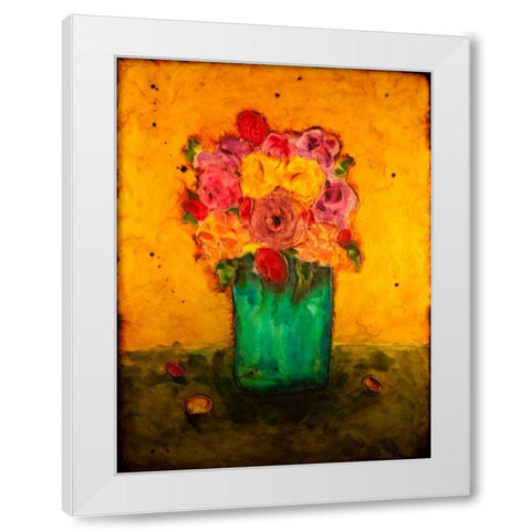 Good Morning Sunshine White Modern Wood Framed Art Print by Quin, Marabeth