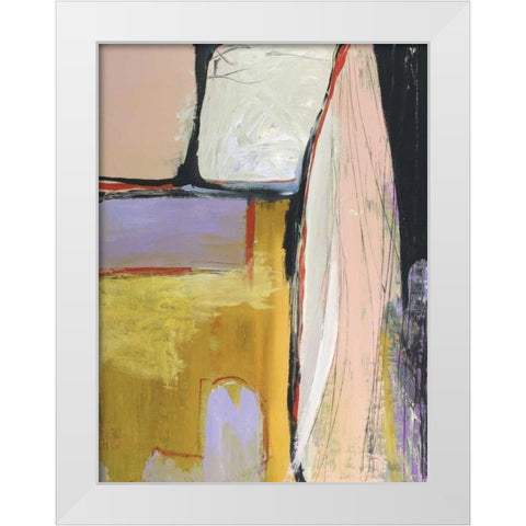 Walking Through I White Modern Wood Framed Art Print by Fuchs, Jodi