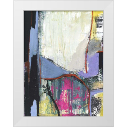 Walking Through II White Modern Wood Framed Art Print by Fuchs, Jodi