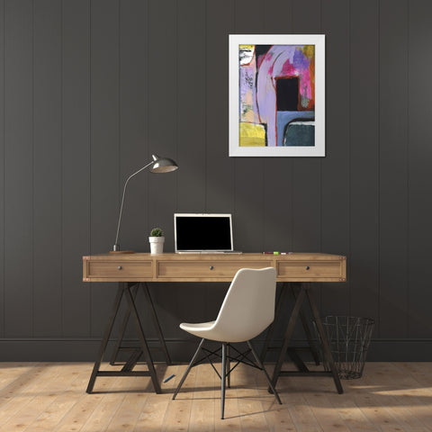 Walking Through III White Modern Wood Framed Art Print by Fuchs, Jodi