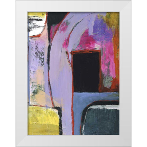 Walking Through III White Modern Wood Framed Art Print by Fuchs, Jodi