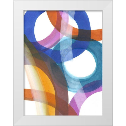 Over Pass II White Modern Wood Framed Art Print by Fuchs, Jodi