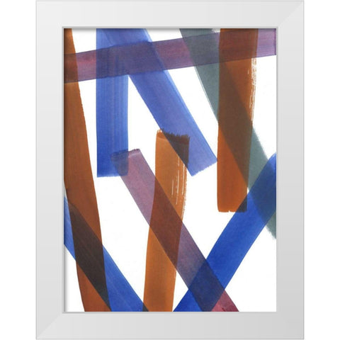Over Pass III White Modern Wood Framed Art Print by Fuchs, Jodi