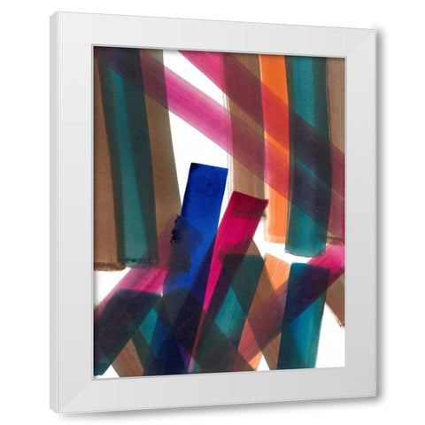 Over Pass IV White Modern Wood Framed Art Print by Fuchs, Jodi