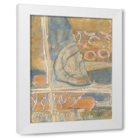 Layers of Pastel I White Modern Wood Framed Art Print by Deans, Karen